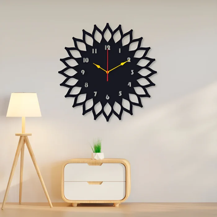 Sun Round clock Wall Clock Stylish Design Home Decoration Wall